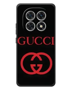 Чехол для Xiaomi Poco M8 с картинкой «Gucci — красный логотип»