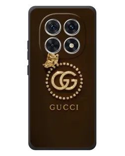 Чехол для Xiaomi Poco M8 с картинкой «Gucci — золотая бабочка»