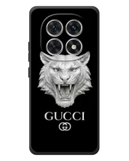 Чохол для Xiaomi Poco M8 з картинкою «Gucci — срібний лев»