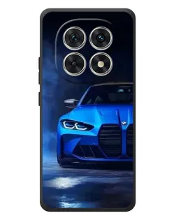Чехол для Xiaomi Poco M8 с картинкой «Голубая BMW M4»