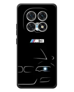 Чехол для Xiaomi Poco M8 с картинкой «Минималистичный принт BMW M3»