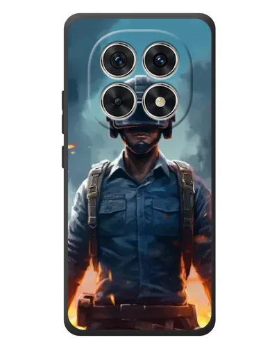 Чехол для Xiaomi Poco M8 с картинкой «PUBG — реалистичный герой»