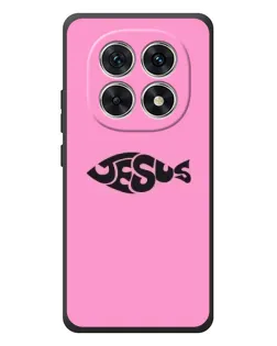 Чехол для Xiaomi Poco M8 с картинкой «Розовый символ  Jesus»