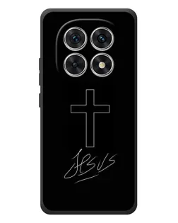 Чохол для Xiaomi Poco M8 з картинкою «Графічний хрест Jesus»