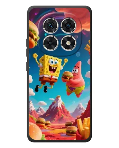 Чехол для Xiaomi Poco M8 с картинкой «Космический фастфуд»