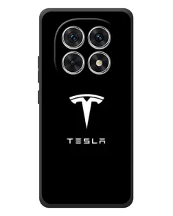 Чехол для Xiaomi Poco M8 с картинкой «Tesla White Logo»