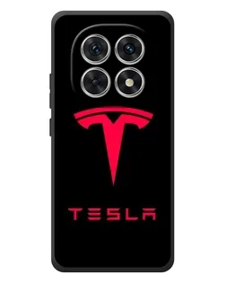 Чехол для Xiaomi Poco M8 с картинкой «Tesla Red Logo»