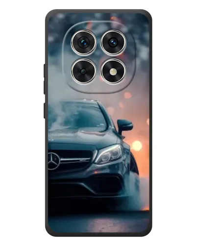 Чехол для Xiaomi Poco M8 с картинкой «Mercedes — ночной город»