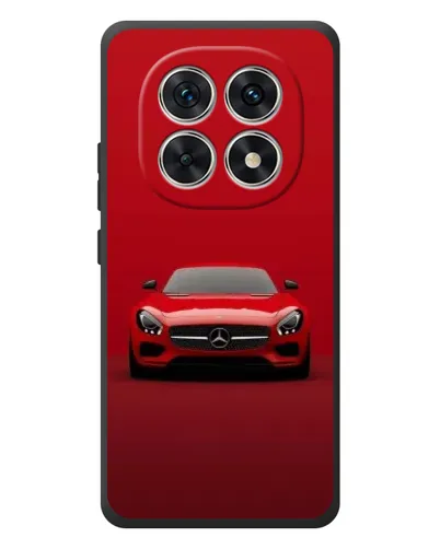 Чехол для Xiaomi Poco M8 с картинкой «Красный Mercedes AMG»