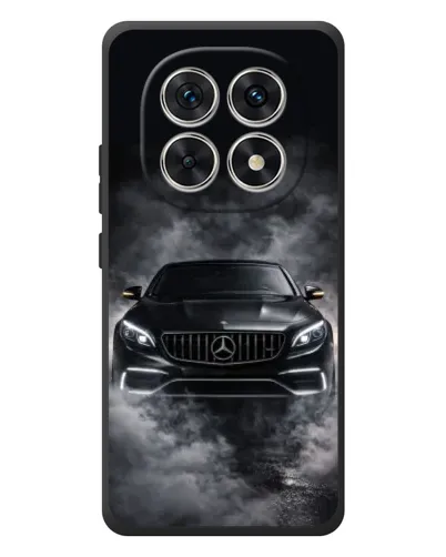 Чехол для Xiaomi Poco M8 с картинкой «Mercedes в дыму»