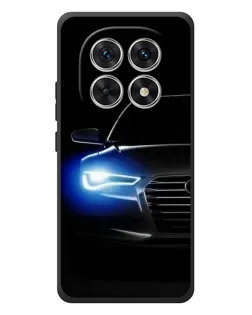 Чехол для Xiaomi Poco M8 с картинкой «Неоновый взгляд Audi»