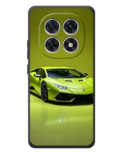 Чехол для Xiaomi Poco M8 с картинкой «Салатовый Lamborghini Huracan»