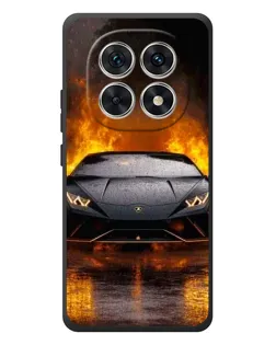 Чехол для Xiaomi Poco M8 с картинкой «Lamborghini в огне»