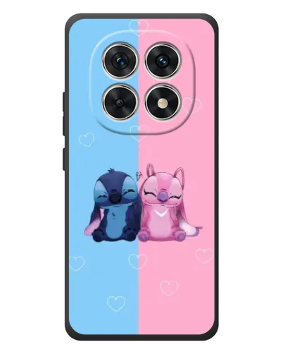 Чехол для Xiaomi Poco M8 с картинкой «Stitch и Angel Love»