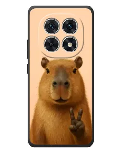 Чехол для Xiaomi Poco M8 с картинкой «Капибара виктория»