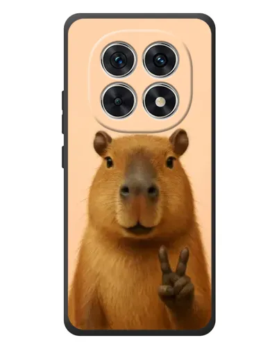 Чехол для Xiaomi Poco M8 с картинкой «Капибара виктория»