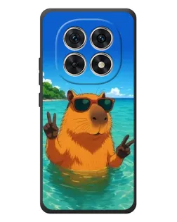 Чехол для Xiaomi Poco M8 с картинкой «Морская капибара»