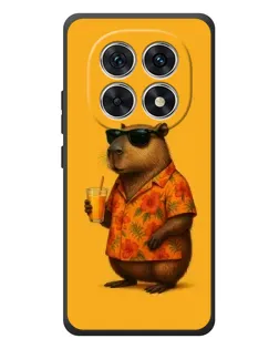 Чехол для Xiaomi Poco M8 с картинкой «Капибара на отдыхе»