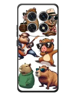 Чехол для Xiaomi Poco M8 с картинкой «Крутые капибары музыканты»