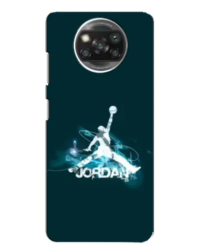 Чехол для Xiaomi POCO X3 Pro с картинкой «Jordan Blue Fire»