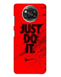 Чехол для Xiaomi POCO X3 Pro с картинкой «Nike Just Do It»