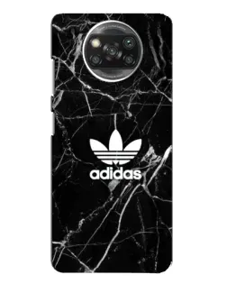 Чехол для Xiaomi POCO X3 Pro с картинкой «Белый мрамор Adidas»
