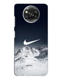 Чохол для Xiaomi POCO X3 Pro з картинкою «Nike — зимові гори»