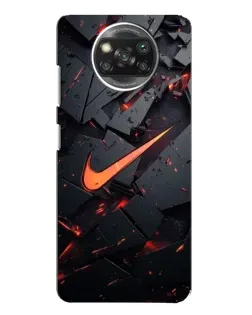 Чохол для Xiaomi POCO X3 Pro з картинкою «Nike — ефект розломів»