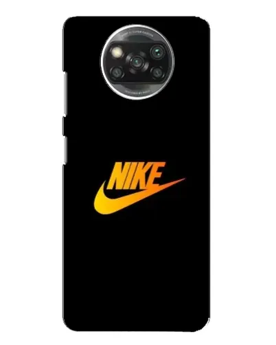 Чохол для Xiaomi POCO X3 Pro з картинкою «Золотий логотип Nike»