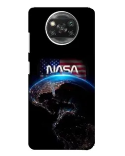 Чехол для Xiaomi POCO X3 Pro с картинкой «Земля из космоса NASA»