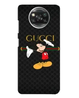 Чехол для Xiaomi POCO X3 Pro с картинкой «Микки Маус Gucci»