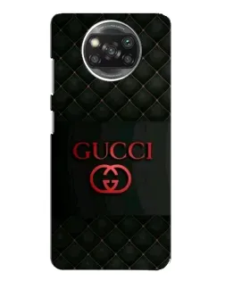 Чехол для Xiaomi POCO X3 Pro с картинкой «Gucci — стеганый черный»