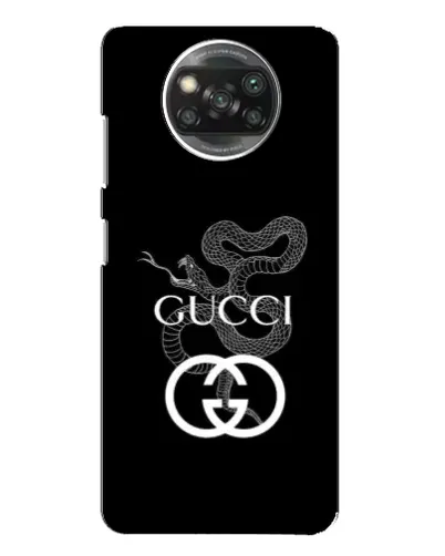 Чехол для Xiaomi POCO X3 Pro с картинкой «Gucci — серебряная змея» Чехол для Xiaomi POCO X3 Pro с картинкой «Gucci — серебряная змея»