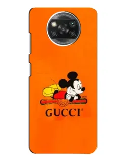 Чохол для Xiaomi POCO X3 Pro з картинкою «Міккі Маус Gucci — помаранч»