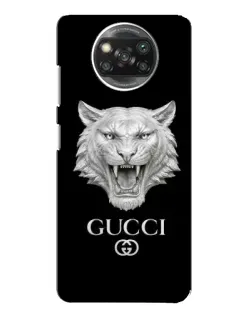 Чохол для Xiaomi POCO X3 Pro з картинкою «Gucci — срібний лев»