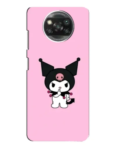 Чехол для Xiaomi POCO X3 Pro с картинкой «Kuromi — розовая нежность»