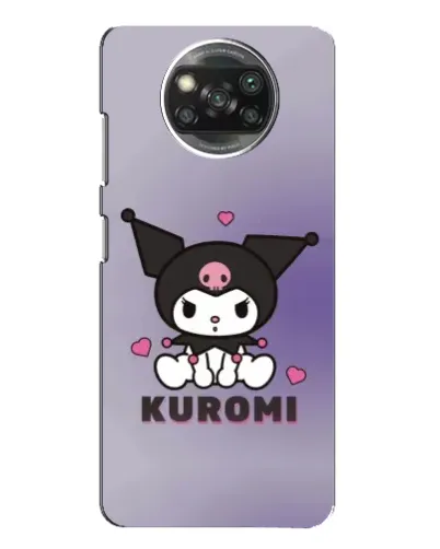 Чехол для Xiaomi POCO X3 Pro с картинкой «Kuromi — фиолетовый арт»