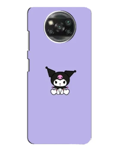 Чехол для Xiaomi POCO X3 Pro с картинкой «Kuromi — фиолетовый минимализм»