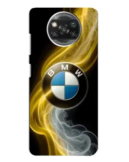 Чехол для Xiaomi POCO X3 Pro с картинкой «Золотистый дым BMW»