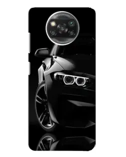 Чохол для Xiaomi POCO X3 Pro з картинкою «Чорна BMW — профіль»