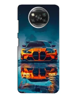 Чохол для Xiaomi POCO X3 Pro з картинкою «BMW — золота емблема»