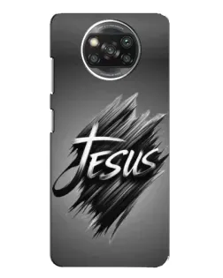 Чехол для Xiaomi POCO X3 Pro с картинкой «Надпись Jesus Graffiti»