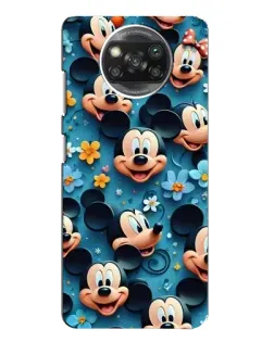 Чехол для Xiaomi POCO X3 Pro с картинкой «Паттерн Микки и Минни»