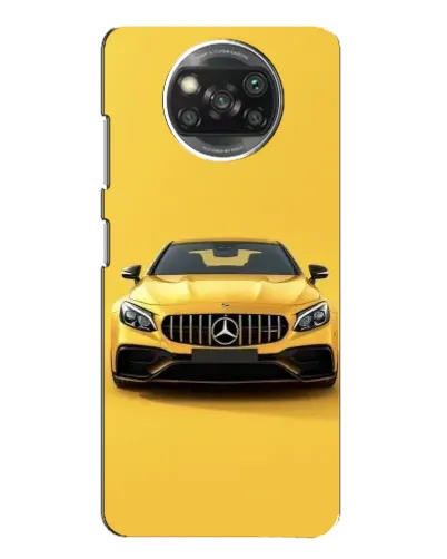 Чохол для Xiaomi POCO X3 Pro з картинкою «Жовтий Mercedes GT»