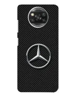 Чохол для Xiaomi POCO X3 Pro з картинкою «Карбоновий Mercedes стиль»