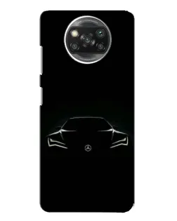 Чохол для Xiaomi POCO X3 Pro з картинкою «Mercedes — силует авто»