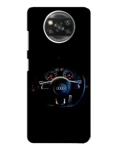 Чохол для Xiaomi POCO X3 Pro з картинкою «Салон Audi — кермо»