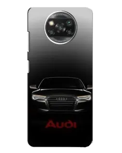 Чохол для Xiaomi POCO X3 Pro з картинкою «Audi — градієнтний контур»