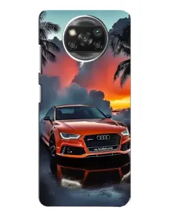 Чохол для Xiaomi POCO X3 Pro з картинкою «Audi — захід сонця»