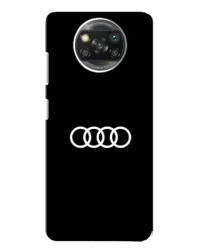 Чохол для Xiaomi POCO X3 Pro з картинкою «Audi White Logo»